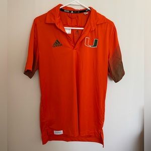 University of Miami Men’s Athletics Polo, Adidas Brand